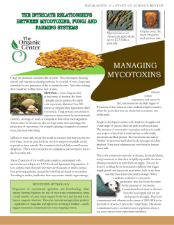 managing mycotoxins - The Organic Center