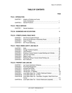 table of contents - Lee County Iowa!