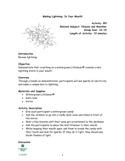 Making Lightning: In Your Mouth
