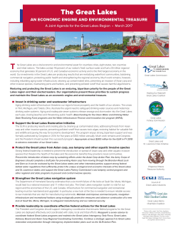 The Great Lakes: An Economic Engine and Environmental Treasure