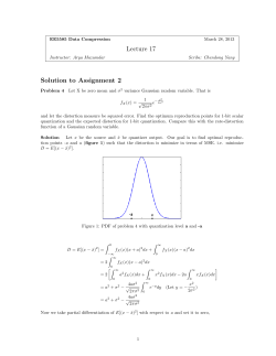 Lecture 17 Solution to Assignment 2