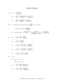 Chapter 2 Solutions