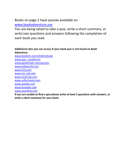 Books on page 2 have quizzes available