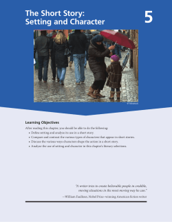 The Short Story: Setting and Character
