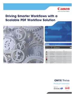 ONYX Thrive Brochure - Canon Solutions America