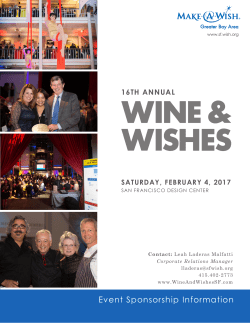 Event Sponsorship Information
