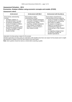 NCEA Level 2 Economics (91222) 2014