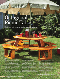 Octagonal Picnic Table