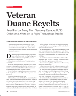 Pearl Harbor Navy Man Narrowly Escaped USS Oklahoma, Went on