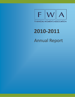 Annual Report - Financial Women`s Association