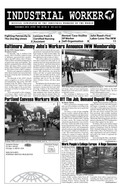 Baltimore Jimmy John`s Workers Announce IWW Membership