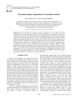 Potassium isotopic composition of Australasian tektites