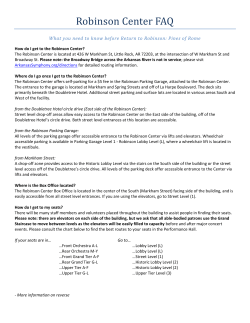Robinson Center FAQ - Arkansas symphony orchestra