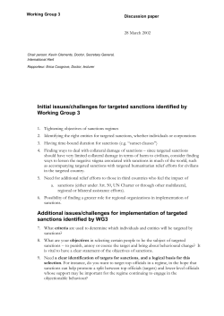 Measures to improve the accuracy of sanctions and counter the