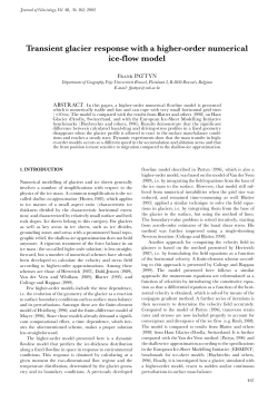 Transient glacier response with a higher-order numerical ice