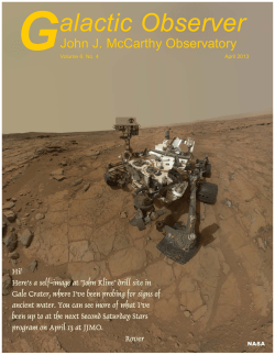 April 2013 - John J. McCarthy Observatory