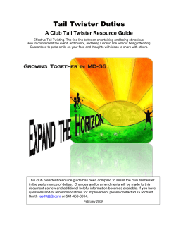 Tail Twister Resource Guide