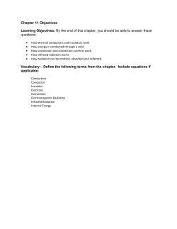 Chapter 11 Objectives Learning Objectives: By the end of this