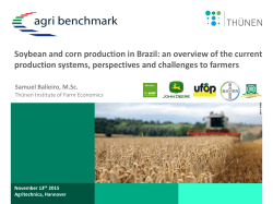 Soybean and corn production in Brazil