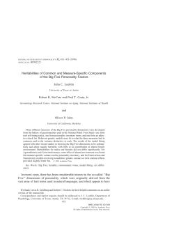 Heritabilities of common and measure-specific