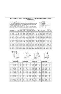 mechanical joint compact-ductile iron class 350