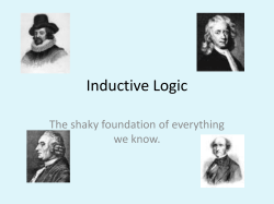 Inductive Logic