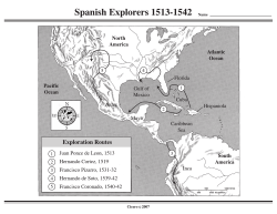 Spanish Explorers 1513-1542 - 9th Grade World History Overview