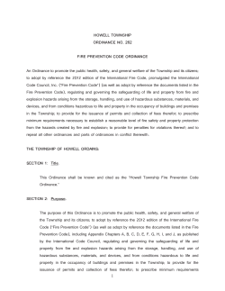 An Ordinance to promote the public health, safety, and general