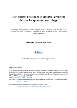 Low contact resistance in epitaxial graphene devices for