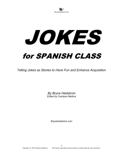 for SPANISH CLASS