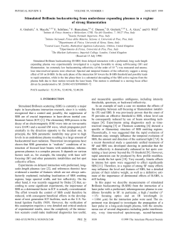 Stimulated Brillouin backscattering from underdense expanding