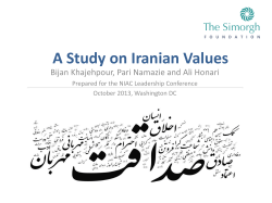 A Study on Iranian Values
