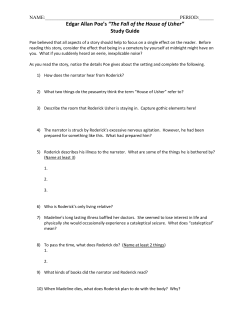 Edgar Allan Poe`s &ldquo;The Fall of the House of Usher&rdquo; Study Guide