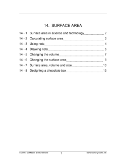 14. surface area