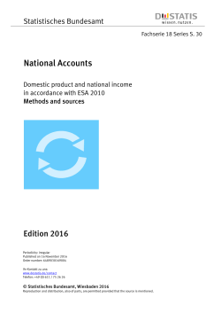 Domestic product and national income in accordance with ESA 2010