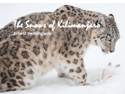 The Snows of Kilimanjaro