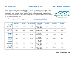 downloaded here - Cape Cod Marathon