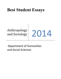 Anthropology and Sociology