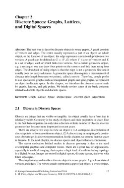 Discrete Spaces: Graphs, Lattices, and Digital Spaces