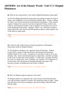 ARTH303: Art of the Islamic World - Unit 5.7.1 Mughal