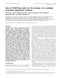 Use of ChIP-Seq data for the design of a multiple promoter