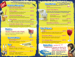 Beer Signature Margaritas Floaters Barefoot Wines Beer
