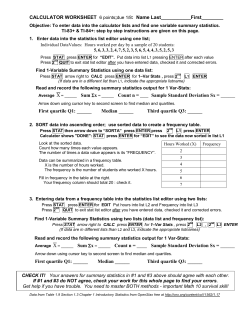statistics is the study of data