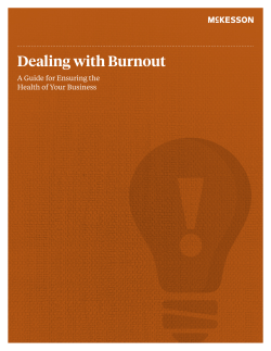 Dealing with Burnout