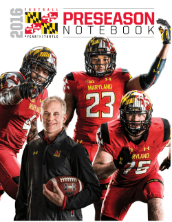2016 MARYLAND FOOTBALL