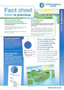 Fact sheet - Northumbrian Water