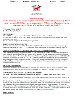 Daily Bulletin Today in History 1775 &ndash; Speaking to the second