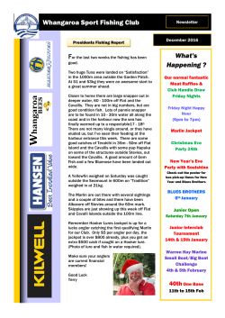 December Newsletter 2016