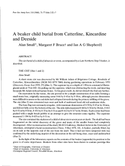 A beaker child burial from Catterline, Kincardine and Deeside