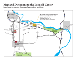 Map and Directions to the Leopold Center